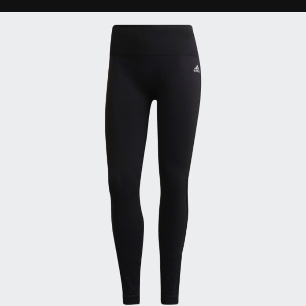 adidas Originals Black Leggings with White Logo